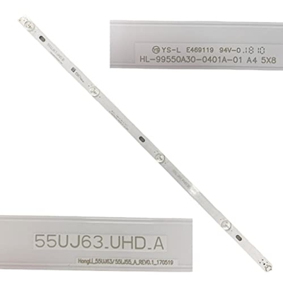 Genérico Tira 4 Leds LG 55UK6100PLB 55UJ63.UHD.A HL-99550A30-0401A-01