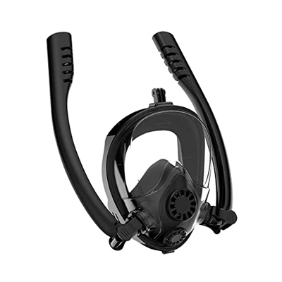 Desconocido Gafas de Buceo-Snorkel Máscara de Buceo antivaho Full Dry Snorkel Adult HD Revestimiento Impermeable Hombres y Mujeres Máscara de natación