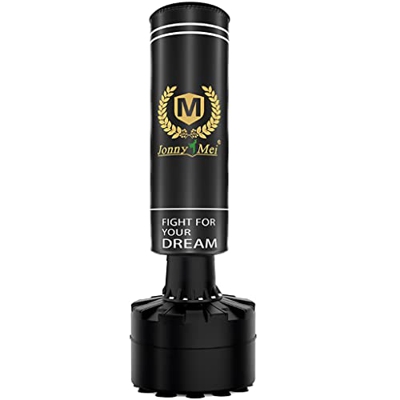 Saco De Boxeo con Soporte (180 Cm/70,8") para Adultos Y Niños, Saco De Boxeo Independiente con Base Grande, Saco Pesado, Pelota De Reflejos (Color : B