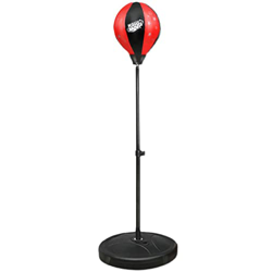 Saco De Boxeo Ajustable En Altura con Soporte Y Base (90-130 Cm) para Niños, Pelota De Boxeo Independiente, Saco De Boxeo con Guantes para Niños (S :  características