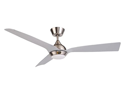 Ventilador de techo DC palas de 132 cm con wifi y dimmer LED HACKNEY SILVER KlassFan