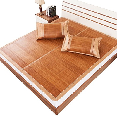 XJZHANG Colchoneta para Dormir de Verano, colchoneta de bambú, 3 Juegos, Doble Cara, Plegable, Ultra Suave, Ropa de Cama Fresca, Dormitorio, Estudiant