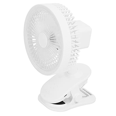 Mini Ventilador de Mano, Ventilador Personal de Carga USB con Función de Oscilación de 115 ° Mini Ventilador de Clip de Escritorio Multifuncional Vent