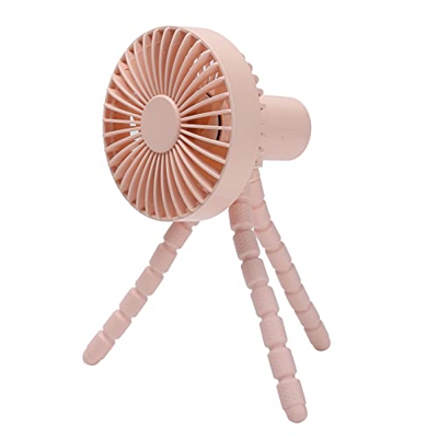 Mini Ventilador de Mano, Ventilador Personal de Carga USB con Clip de Trípode Flexible Ventilador de Mano Portátil Ventilador de Cochecito de Ajuste d