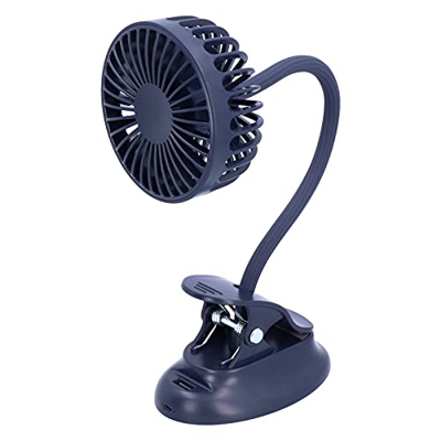 Mini Ventilador de Mano, Ventilador Personal de Carga USB con Cuello de Ventilador Flexible Y Abrazadera de Mesa de Doble Propósito Ventilador de Clip