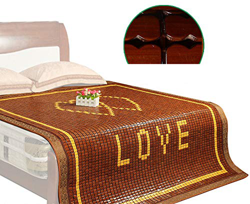 XJZHANG Colchoneta De Enfriamiento De Verano Plegable, Suave, Lavable, Duradero, Carbonizado, Colchón De Bambú Mahjong, para Dormitorio, Doble Almohad en oferta