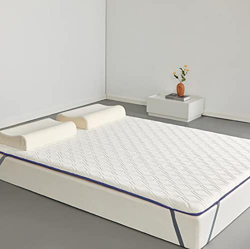Cubrecolchón, Colchón de látex, Cubrecolchón de espuma viscoelástica de gel de 3 cm con soporte corporal transpirable para mantener la refrigeración p características