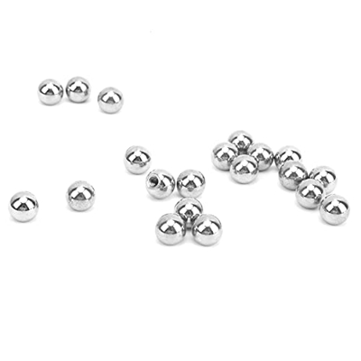 Faceuer Bola de Acero Roscada M4, Bola Roscada Profesional de 10 Mm / 0,4 Pulgadas de Diámetro M4 para de Rótula Magnética para Impresora 3D