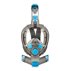 Máscara de Buceo Máscara de Snorkel Plegable 180 Vista panorámica Respiración Libre Máscara de Snorkel de Cara Completa con Traje para Adultos (Color  precio