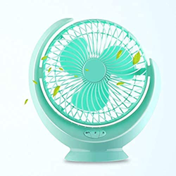 XiangWen Mini ventilador ajustable portátil USB Ventilador de escritorio de doble hoja ultra silencioso Smart Touch enfriador de verano para la oficin en oferta