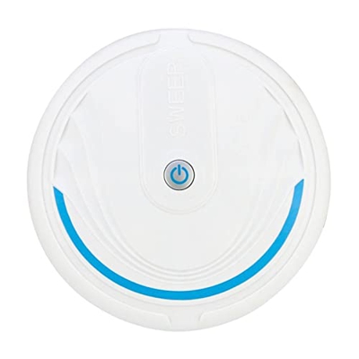 perfk Robot Aspirador Inteligente, 2100 mAh, 60 Minutos de Tiempo de ejecución, Limpieza de Habitaciones, Aspirador eléctrico silencioso para sofá, Bl