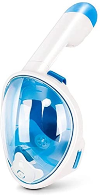Máscara de Buceo Máscaras de Buceo Scuba Underwater Snorkeling Mask Máscara Facial Completa Anti Fog Snorkel Mask Respiración para Hombres Mujeres Niñ