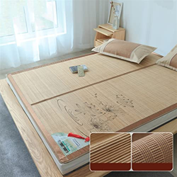 XJZHANG Colchoneta De Bambú De Verano Colchoneta De Aire Acondicionado Plegable para Dormitorio, Hecha a Mano En Verano, Puede Reducir La Temperatura  en oferta