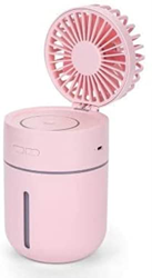 XiangWen Humidificador de verano silencioso ventilador 2 en 1 portátil USB mini ventilador difusor de aceite esencial oficina en casa deportes al aire características