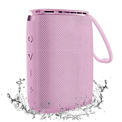 Hadisala Altavoz inalámbrico Bluetooth portátil para Viajes al Aire Libre - Impermeable - Mini - Pink