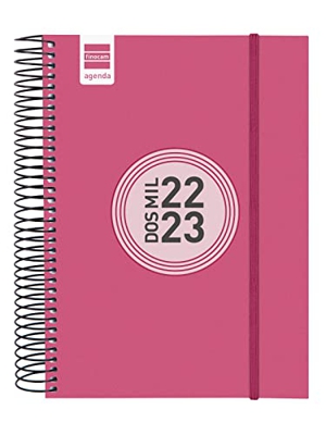 Finocam - Agenda 2022 2023 Espir Color 1 Día Página Septiembre 2022 - Agosto 2023 (12 meses) Rosa Español