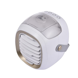 Pomrone Mini Aire Acondicionado portátil,Refrigerador de Aire portátil 3 en 1 de refrigeración eficiente | Ventilador de Aire de Escritorio Recargable características