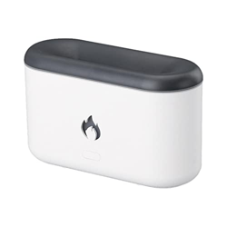 Colcolo Humidificador de aire de 300 ml Difusor de aceite esencial con atomizador de llama realista Humidificadores de niebla silenciosos para el hoga en oferta