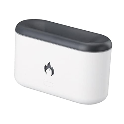 Colcolo Humidificador de aire de 300 ml Difusor de aceite esencial con atomizador de llama realista Humidificadores de niebla silenciosos para el hoga