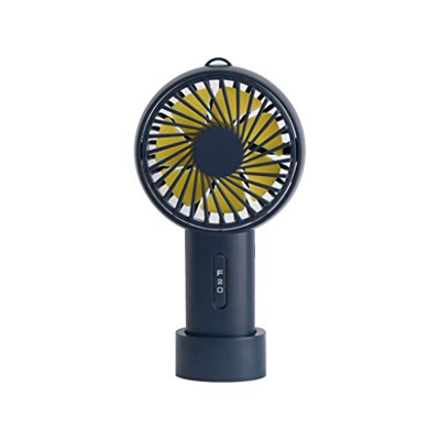 HJINGBIN Summer 3 velocidades USB Estudiantes Recargables de Mini Cool Fan School Use en casa un Ventilador de Mano con Mesa Base/Ventilador de Escrit