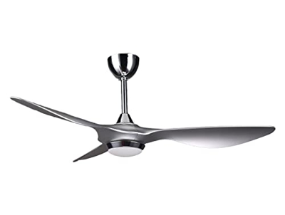 Ventilador de techo DC palas de 132cm con luz y wifi HELIX SILVER KlassFan