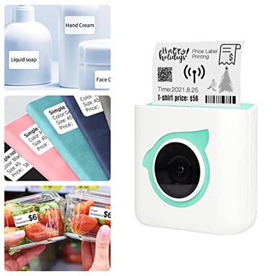 Daoco L8 Mini Impresora fotográfica de Bolsillo Todo en Impresora portátil inalámbrica BT térmica móvil Compatible con Android e iOS para Etiquetas de