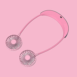 HJINGBIN Ventilador de Cuello portátil Mini Ventilador portátil Ventilador Recargable 5200mAh Air acondicionador de Mano Plegable Ventilador de Enfria características