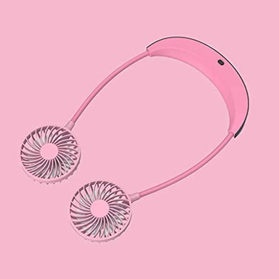 HJINGBIN Ventilador de Cuello portátil Mini Ventilador portátil Ventilador Recargable 5200mAh Air acondicionador de Mano Plegable Ventilador de Enfria