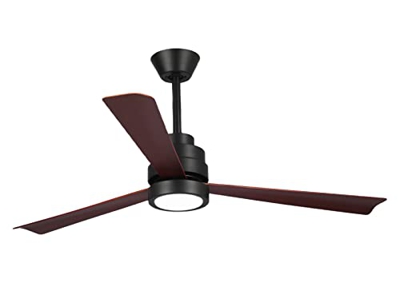 Ventilador de techo DC palas de madera 132 cm con LED y wifi NASS BLACK KlassFan