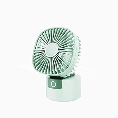 HJINGBIN Ventiladores portátiles de Escritorio de Escritorio. USB Ventilador Recargable con Base for Mesa de Escritorio de Oficina