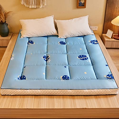 SHAIRMB Colchon Tatami Japones Suelo Plegable Espesar Colchón Acolchado Colchón Espuma de Colchón de Futón Víveres Estera para Dormir Tatami de Piso,L