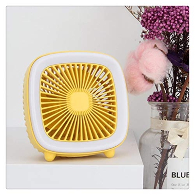 HJINGBIN Velocidades de Verano 3 USB Estilo Retro Recargable Fresco Mini Fan TELEVISOR Tipo de Ventilador con DIRIGIÓ Ventilador de Mesa de Escritorio