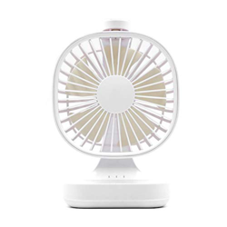 HJINGBIN Mini Creativo USB Ventilador de Escritorio Recargable Portátiles eléctrico de los Ventiladores de Verano Silent Desktop Fan for el hogar Mesa en oferta