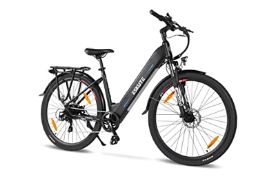 ESKUTE E-Bike Polluno de 28" para Adultos, Bicicleta Eléctrica Unisex con Batería Samsung Cell 36V 14,5Ah, Bici eléctrica de Paseo con Motor Bafang 25