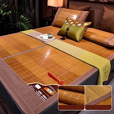 XJZHANG Colchoneta De Bambú De Verano Colchoneta De Aire Acondicionado Plegable para Dormitorio, Hecha a Mano En Verano, Puede Reducir La Temperatura 