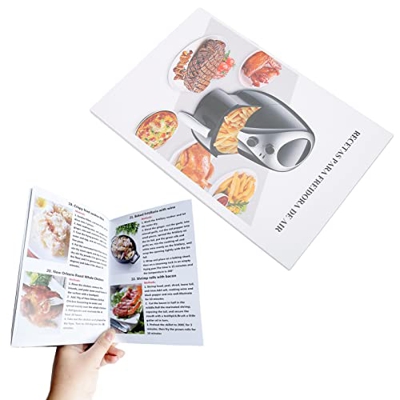 Riuulity Libro de Cocina Air Fryer, 32 Recetas Recetas de Air Fryer con Imágenes en Color para Principiantes Usuarios Avanzados Entusiastas de la Coci