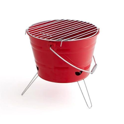 Acomoda Textil - Barbacoa Portatil de Carbón. Parrilla Plegable y Ligera Tipo Cubo, Estable y Fácil de Transportar Ideal para Viajes, Camping y Fiesta precio