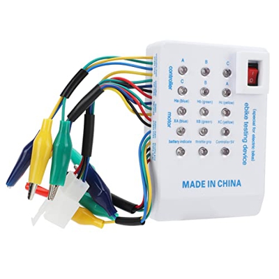 Probador de Pasillo de Motor sin escobillas, 24V 36V 48V 60V 72V Probador de Controlador de Pasillo de Motor sin escobillas para Scooter de Bicicleta 