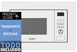 Sauber - Microondas con grill integrable SERIE 5-20W - 20 litros - Color Blanco precio