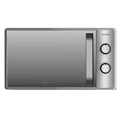 Cecotec Microondas de 20 Litros Grandheat 3060 Mirror. 700 W, 6 Niveles, Revestimiento Anti-Dirt iTech y Tecnología 3DWave, Modo Descongelación, Tempo en oferta