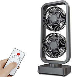 yeSJRL Ventilador de Mesa/Escritorio Potente y silencioso, portátil, Doble Capa USB, 60° Oscilación multidireccional, refrigerador, Ventilador de Torr precio
