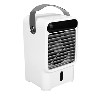 Jopwkuin Enfriador de Aire, Temporizador de Apagado, Diseño Extraíble, Ventilador de Ahorro de Energía, Humidificador para Dormitorio, Oficina, Hogar
