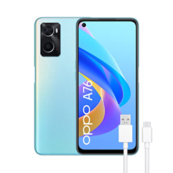 OPPO A76 – Smartphone 128GB, 4GB RAM, Dual SIM, Pantalla 6,56”, Cámara 13MP+2MP, Cámara selfie 8MP, Batería 5000mAh, Carga Rápida 33W – Azul en oferta