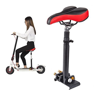 Sillín de bicicleta plegable, resistente a los golpes, eléctrico, cómodo asiento de bicicleta, color negro, universal, para patinete eléctrico (tipo 2
