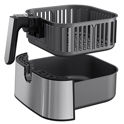 Cesta de Repuesto para Freidora de Aire Innsky de 5,5 l para Air Fryer Innsky, Cesta para Freír Antiadherente, Apta para Lavavajillas, IS-EE004