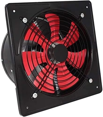 Ventilador de pared axial, ventiladores de pared de la ventana de 250 mm, ventilador axial incorporado, industria de pared for cocina, baño