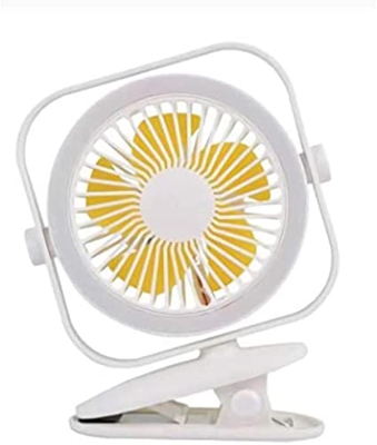 XiangWen Ventilador de batería portátil con clip mini ventilador de escritorio alimentado por USB Ventilador silencioso adecuado para la oficina en ca