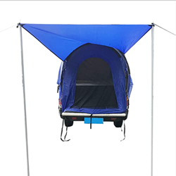 Facynde Tienda de campaña para camión, tienda de campaña para camión de tamaño completo, cama corta de 5 a 6,5 pies, para 2 personas, doble capa PU200 características