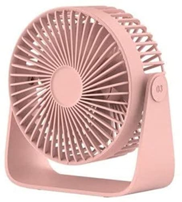 XiangWen Mini ventilador portátil USB Ventilador de escritorio de doble hoja silencioso Smart Touch Verano Cooler 360° Adecuado para la oficina en el 