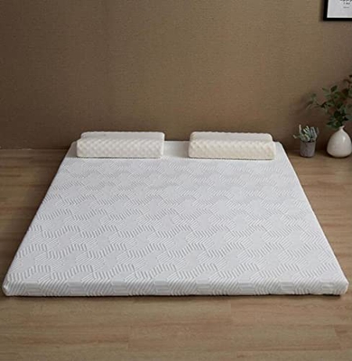 GHKWXUE Colchón de Espuma de Memoria de Gel, Cubierta Suave extraíble, Protector de Almohadilla colchada Acolchada Hecha con Cubierta de Tela Estampad